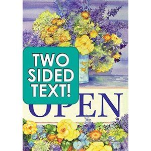 TOLAND OPEN FLAG WATERING CAN STANDARD LARGE 28 X 40" Business 119893  NIP